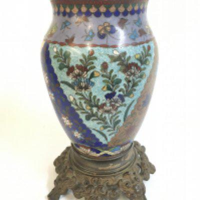A Japanese cloisonne vase , 23.5cm tall Approx. Postage category C