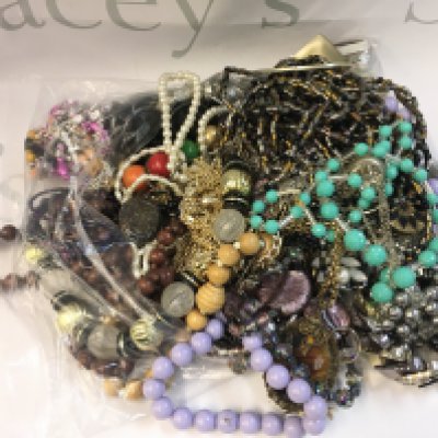 A Collection of necklaces including beaded necklaces, elephant pendant necklace