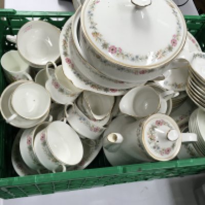 A large Royal Albert tea set.