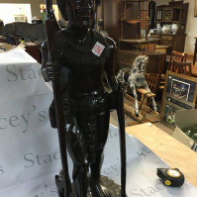 African hardwood figure and statue that measures around 78cm tall