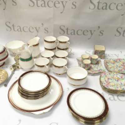 A collection of assorted part tea sets including Royal Winton and Paragon. No reserve