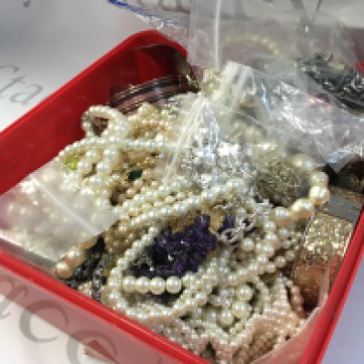 A Collection of costume jewellery including simulated pearl necklaces, bangles etc