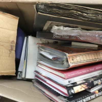 A Collection of books including Gable a pictorial biography, a celebration of gone with the wind, the filming of gone with the wind etc