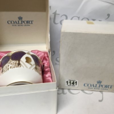 2 Coalport Royal Silver Wedding Bonbonnieres, commemorating the Silver Wedding. Limited edition of 750 pieces, designed by Donald Brinkley and a royalty collectable