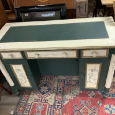 A modern painted dressing table/ Desk. 108cm x 46cm x 73cm