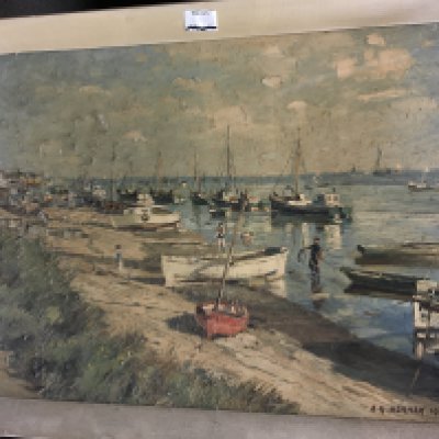 A collection of different types of paintings.