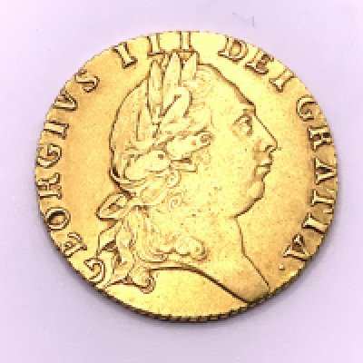 Great Britain, George III, Spade guinea, 8.4g very fine to good very fine, lightly toned.