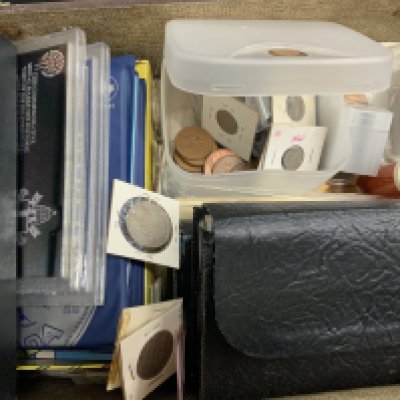 A large and varied collection of Canadian and British coinage.
