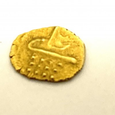 18th / 19th Century Indian Fanam Gold Coin. (Fractional coins)