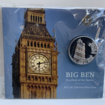 A Royal Mint Issue Big Ben 2015 UK &pound;100 coin. (A)
