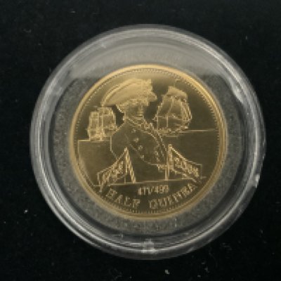 2009 Tristan Da Cunha uncirculated Trafalgar half Guinea, 22ct. 4.2g (A)