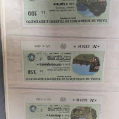 An Album containing Italian small denomination bank notes and other bank notes.