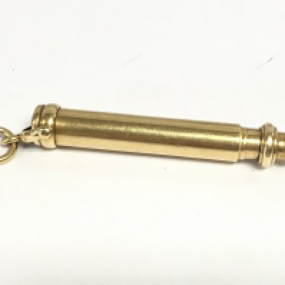 A 9ct gold cased prop pencil by S Mordan. Approximately 20.7g