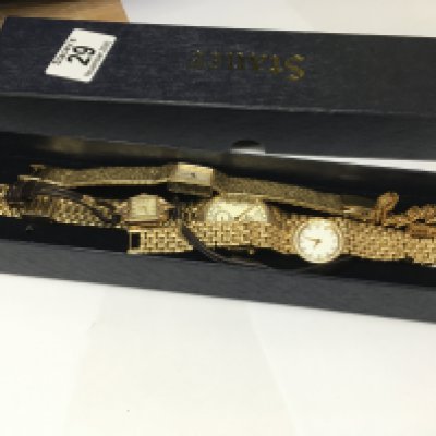 Five ladies dress watches.