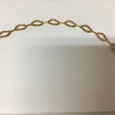 A 9carat gold modern design open link bracelet 4.5g