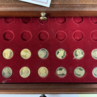 a part cased set in sterling silver Our Royal Sovereigns.