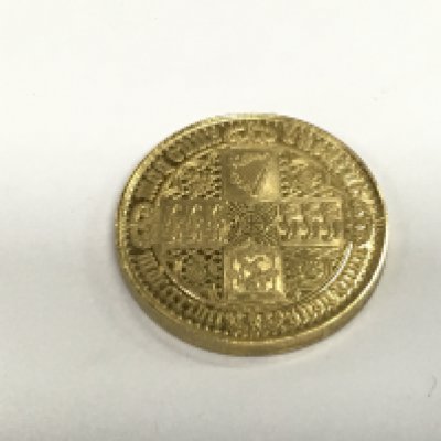 A gold Victorian Gothic sovereign coin, approx 7.2g. Shipping category A.