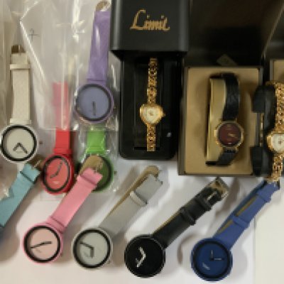 A collection of modern fashion watches.