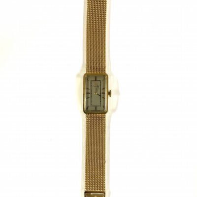 A gents 14ct yellow gold Omega wristwatch watch, mechanical movement. Weight 55g. (A)