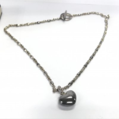 A silver links of London necklace with box.