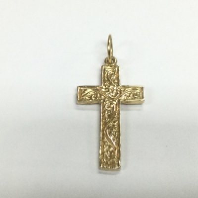 A 9ct gold cross, approx 4.25g. Shipping category A.