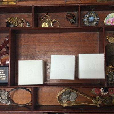 A mixed collection of costume jewellery including silver, watches, silver plated spoons, earrings etc . Postage category C