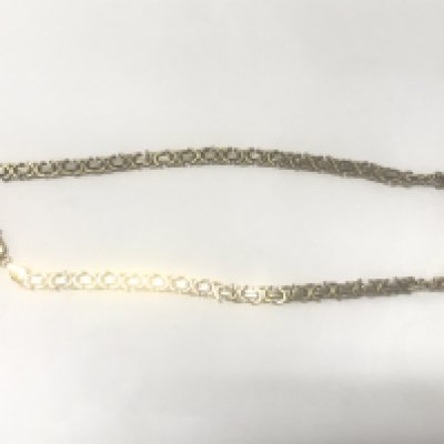 18ct gold Byzantine chain