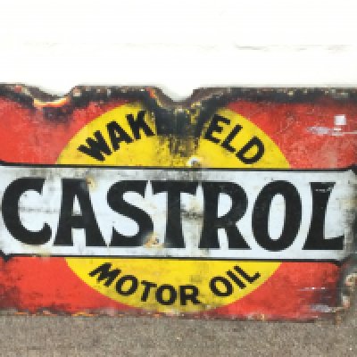 Double sided Wakefield Castrol Motor Oil 20 x 13.5 inches