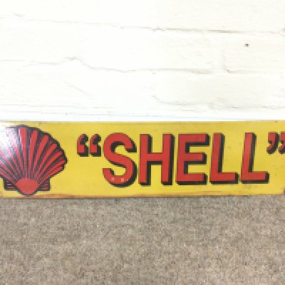 Shell Oil And Gas Advertising Sign 24 x 6 inches approximately