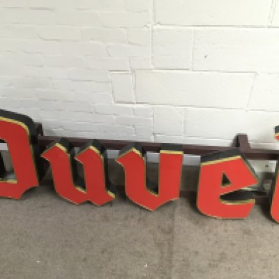 Duvel illuminated advertising sign 72 x 24 inches approximately