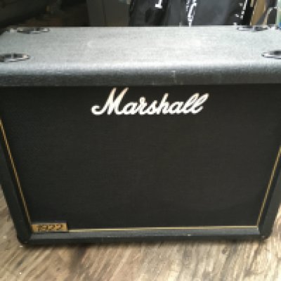 A Marshall 1922 2x12 extension speaker cabinet.