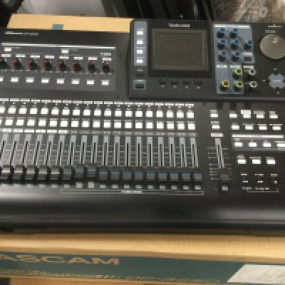 A Tascam DP-32SD portastudio with retail box.
