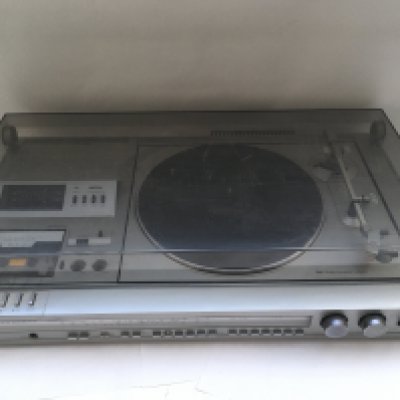 A Panasonic SG-4200 stereo music centre with a belt drive automatic turntable, tape and radio.