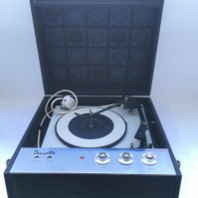 Two vintage portable record players comprising a Bush Bermuda and a KB example (2).