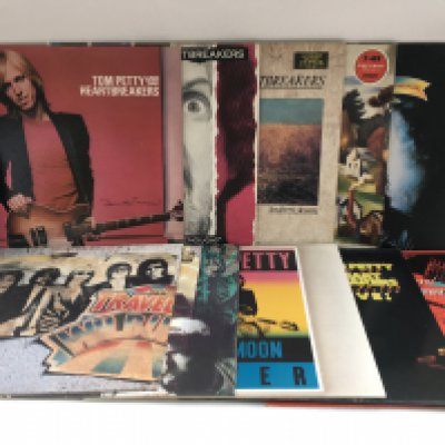 Ten Tom Petty and related LPs comprising 'Damn The Torpedoes', 'Southern Accents', 'Traveling Wilburys' and others.