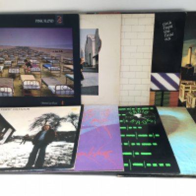 Ten Pink Floyd and solo LPs including 'Meddle', 'Radio Kaos', 'Animals' and others.