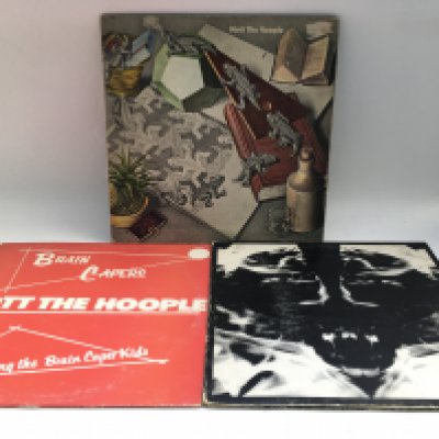 Three Mott The Hoople LPs including a first UK pressing of the self titled 1969 LP, 'Mad Shadows' and 'Brain Capers'.