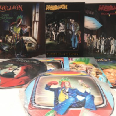 Eight Marillion LPs and 12" singles including two picture discs.