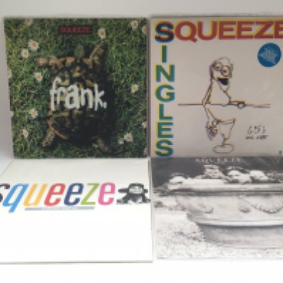 Four Squeeze LPs comprising 'Frank', 'Play', 'Babylon And On' and '45s And Under'.