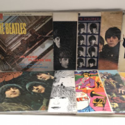 Ten Beatles LPs comprising later pressings of 'Please Please Me', 'Revolver', 'Magical Mystery Tour' and others.