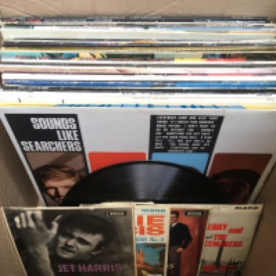 A collection of LPs, EPs and 7" singles by various artists including The Byrds, Queen, Jet Harris and others.