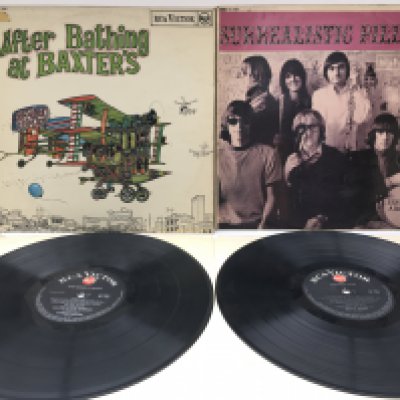 Two first UK pressings of Jefferson Airplane LPs comprising 'Surrealistic Pillow' and Afternoon Bathing At Baxter's', vinyl Ex.