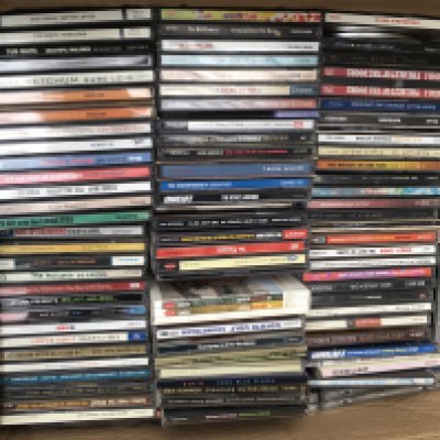 Eight boxes of CDs by various artists including Nick Drake, Tom Waits, Small Faces, Dr John and many more.