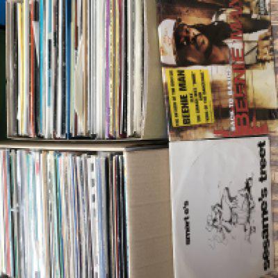 Two boxes of 12" singles comprising mainly dance titles.