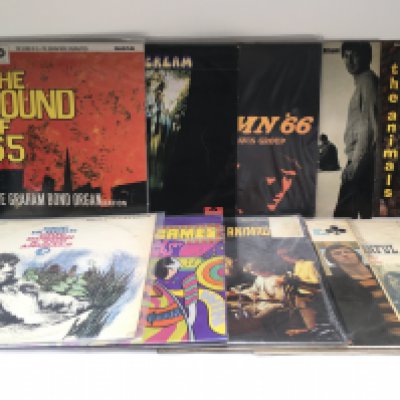Ten blues rock LPs by various artists including Yardbirds, Cream, The Animals and others. Includes both original and 180g pressings.