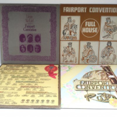 Four Fairport Convention LPs comprising 'Liege & Lief', 'Full House' and others.