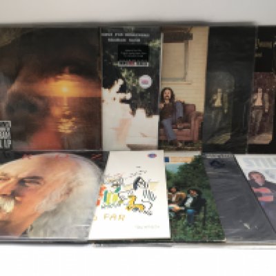 Ten Crosby, Stills, Nash & Young and related LPs comprising original, foreign and 180g pressings.