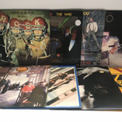 Eight LPs by The Beatles, The Kinks and The Who.