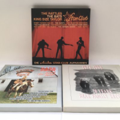 Three multi CD box sets comprising a Star Club, Hamburg retrospective, Hank Snow 'The Singing Ranger' and '20 Years Bear Family Records'.