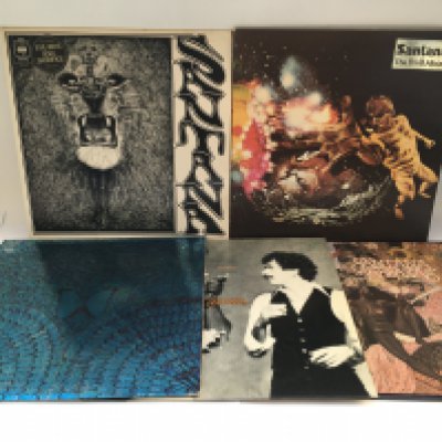 Fifteen Santana LPs comprising 'Abraxas', 'Moonflower', 'Beyond Appearances' and others.